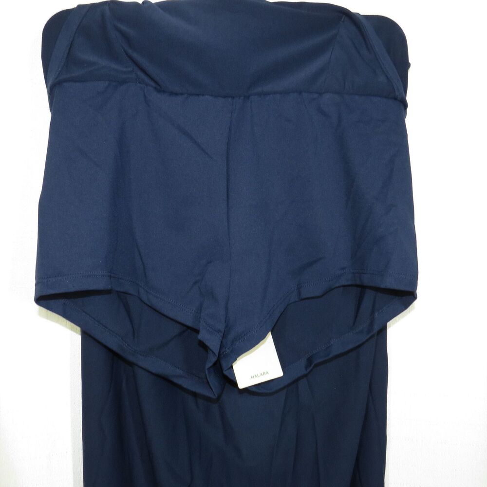 Halara Navy Soft Stretchy Double Buckle Front Split Maxi Skort Skirt XL - Picture 3 of 13